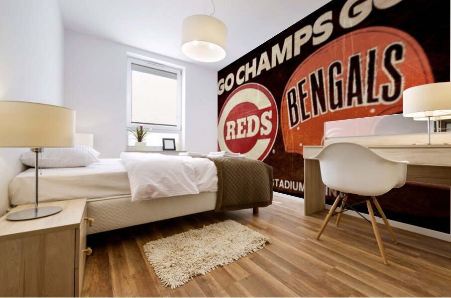 go champs go cincinnati sports teams Mural print