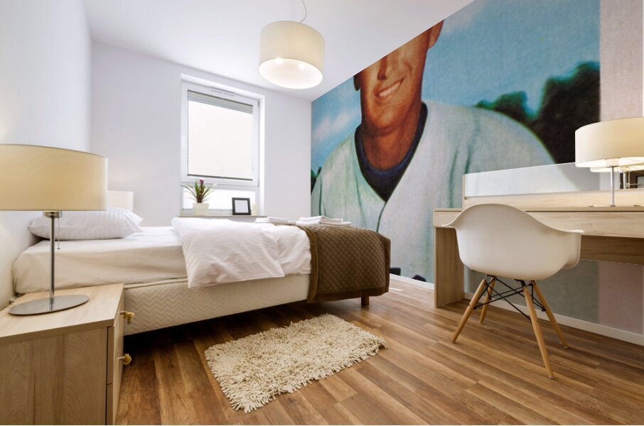 1954 Ted Williams Baseball Card Wall Art Mural print