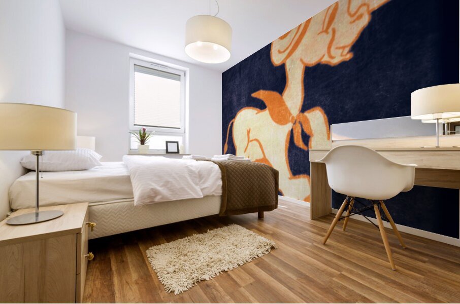 Vintage Texas Western Burro Mascot Art Mural print