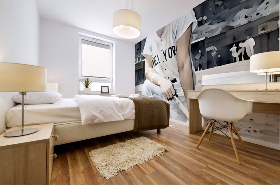 1963 roger maris art Mural print