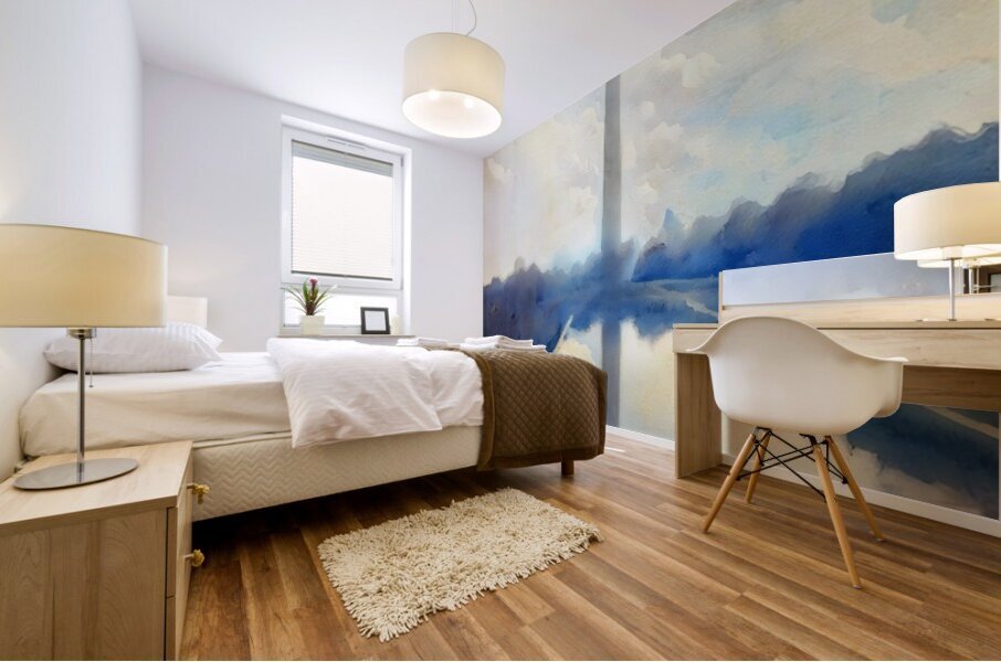 1970s Washington Monument Art Remix Mural print