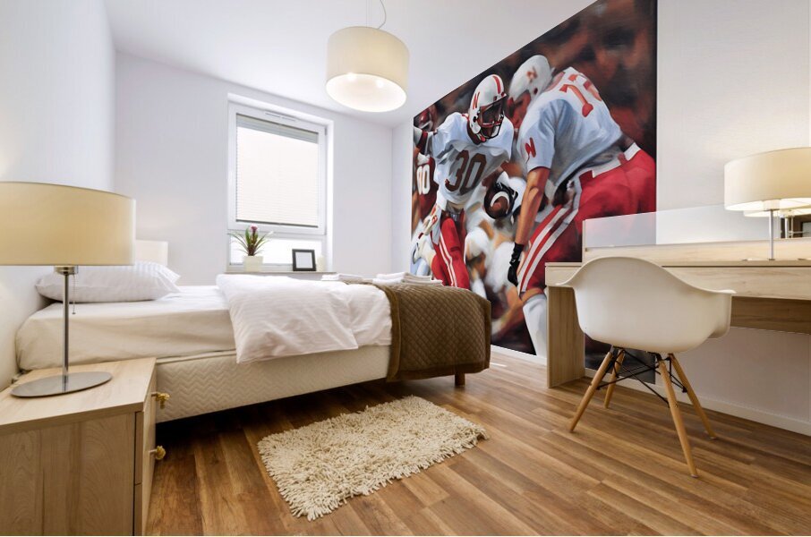 Huskers All the Way in 84 Mural print