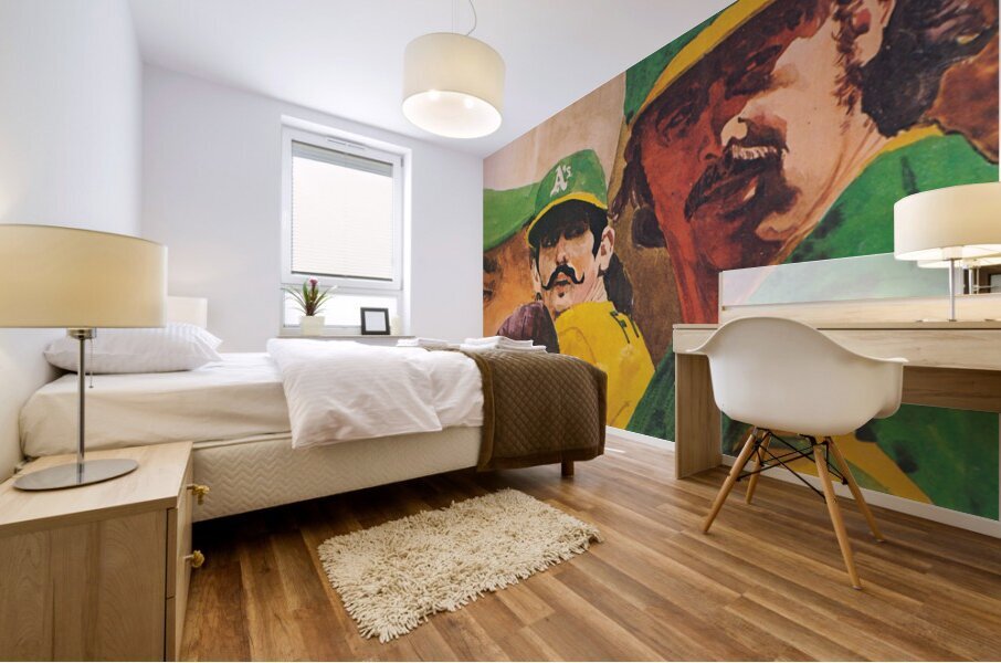 1973 Oakland As Art  Mural print