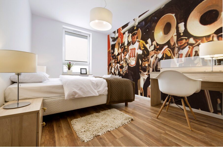 1972 Mighty Sound of Maryland Marching Band Art Mural print