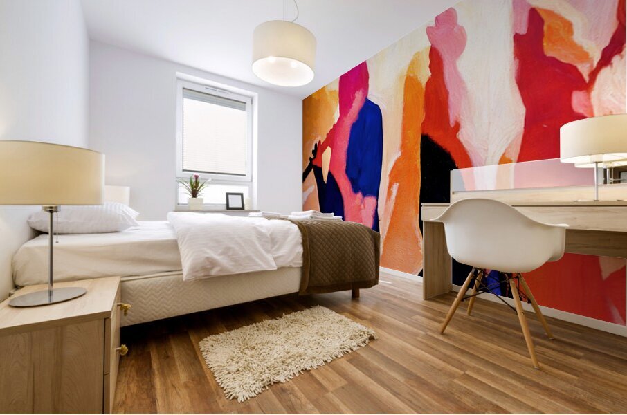 1973 Musicians Abstract Art Mural print