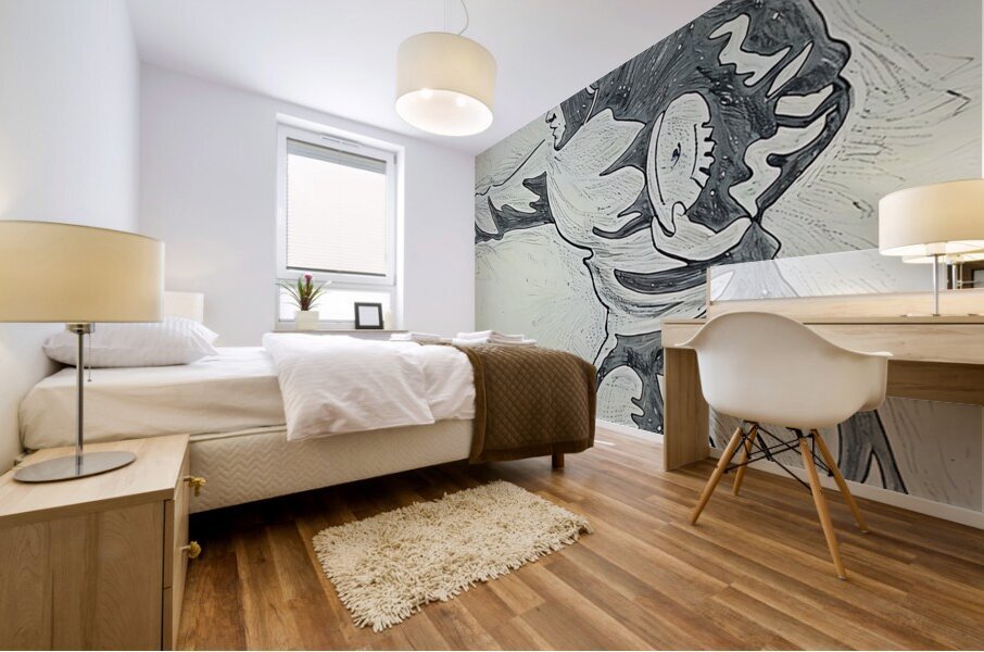 Early 1900s Football Sketch Mural print