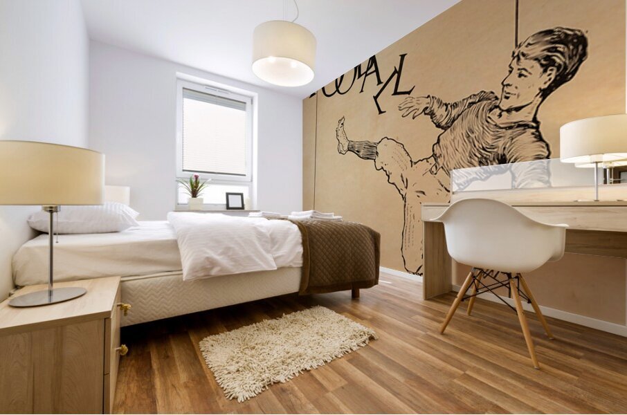 Early 1900s Football Kicker Art Mural print