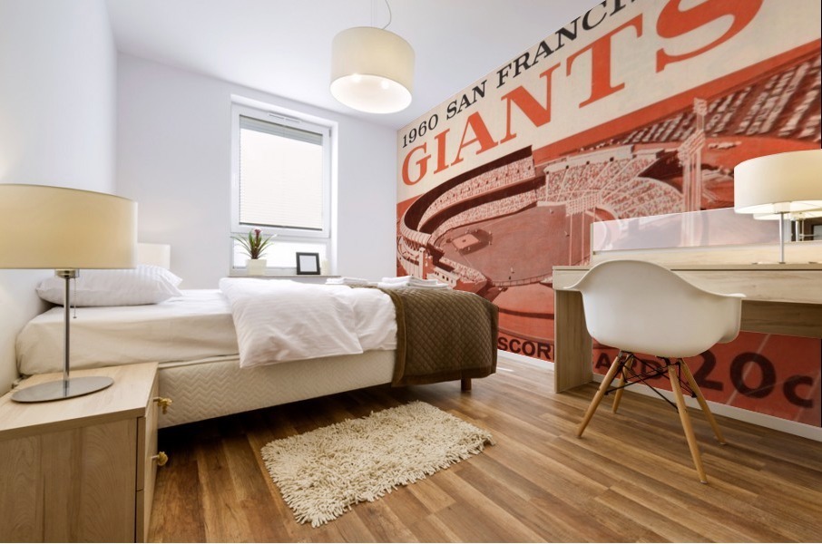 1960 San Francisco Giants Candlestick Park Art Mural print