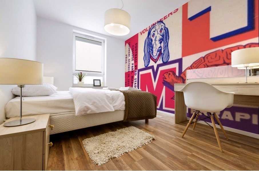 1957 Tennessee Vols vs. Maryland Terps Mural print