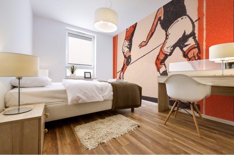 1924 Ten Tricks in Basketball  Mural print