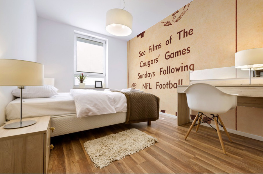 1962 kxly tv spokane football ad Mural print