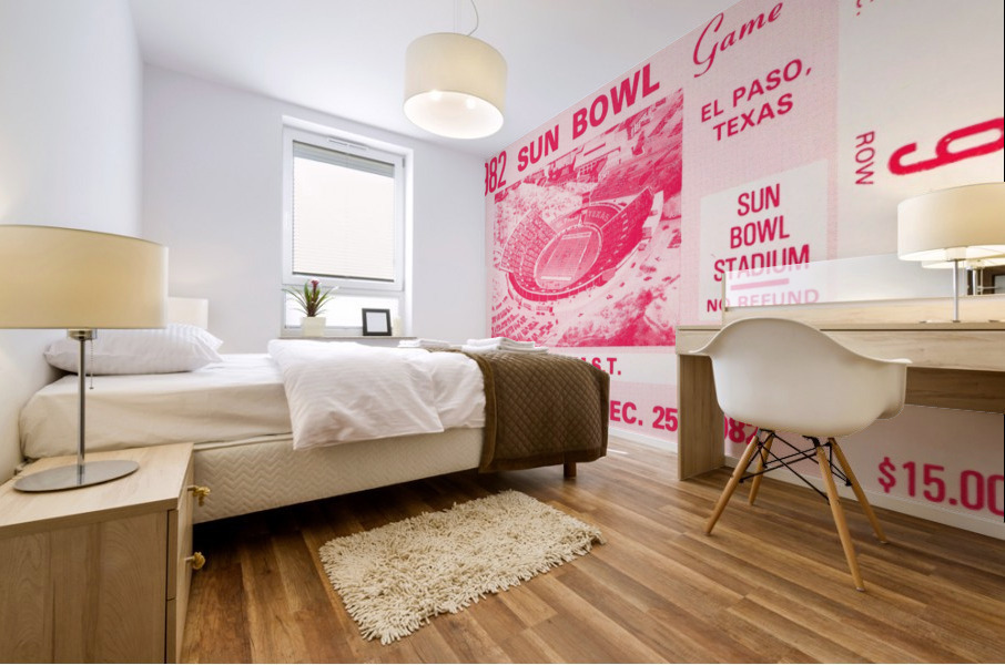 1982 Sun Bowl North Carolina Win Mural print