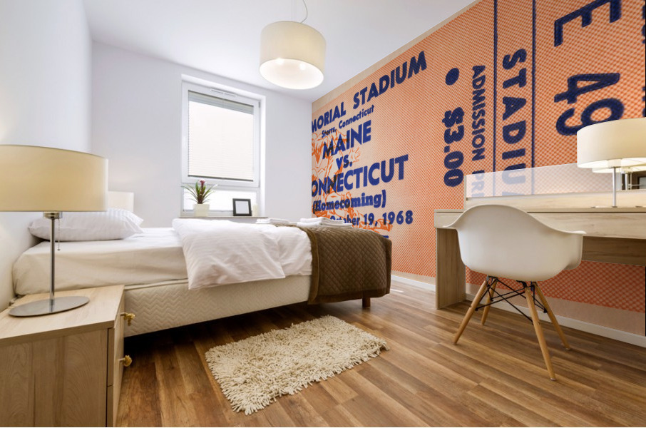 1968 Maine Black Bears vs. UConn Huskies Mural print