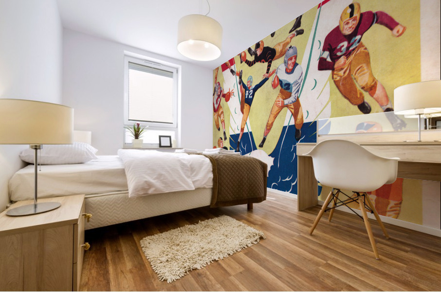 1942 Iowa Pre-Flight vs. Notre Dame | Row 1 Mural print