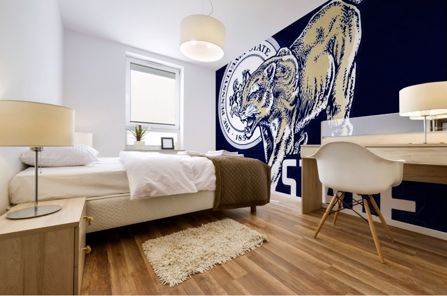 Vintage Penn State Art Mural print