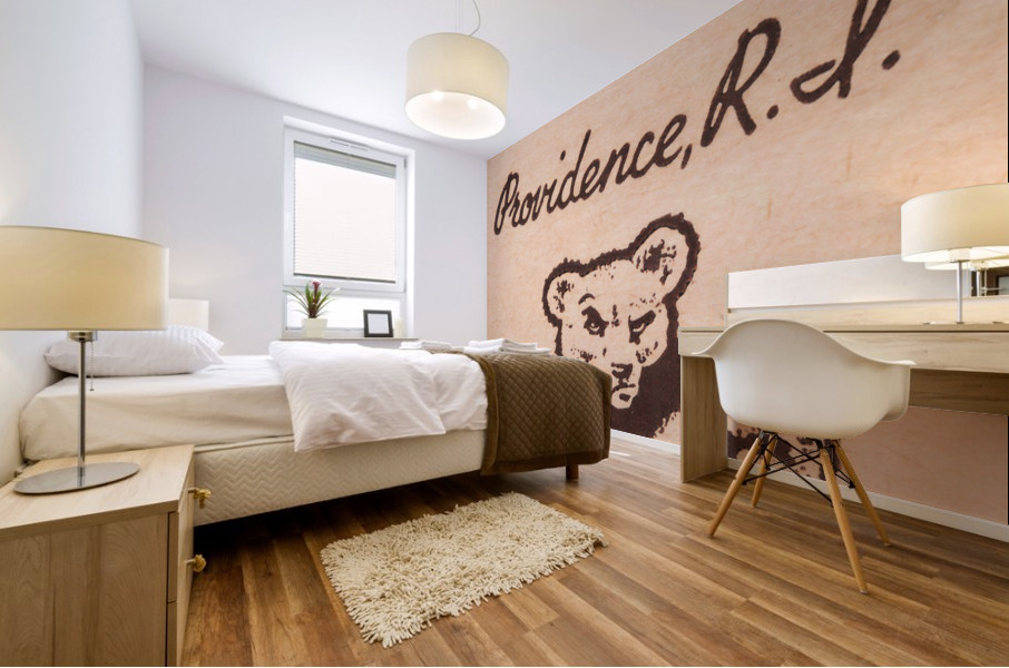 Vintage Pembroke College Art Mural print