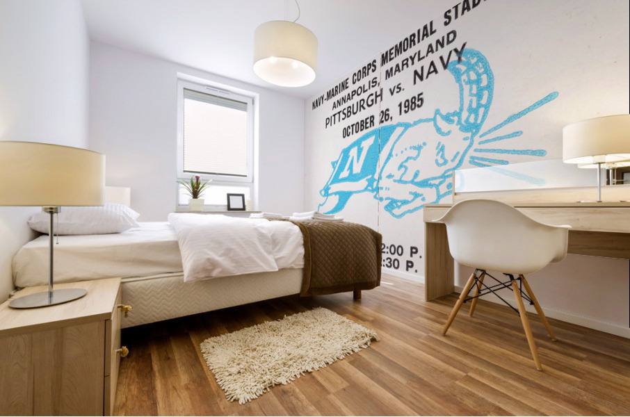 1985 Pittsburgh vs. Navy Football Ticket Art Mural print