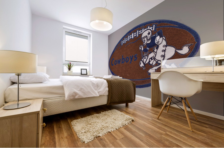 Vintage Sixties Cowboys Football Art Mural print