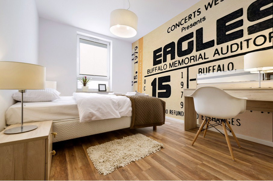 1979 Eagles Concert Ticket Stub Art Mural print