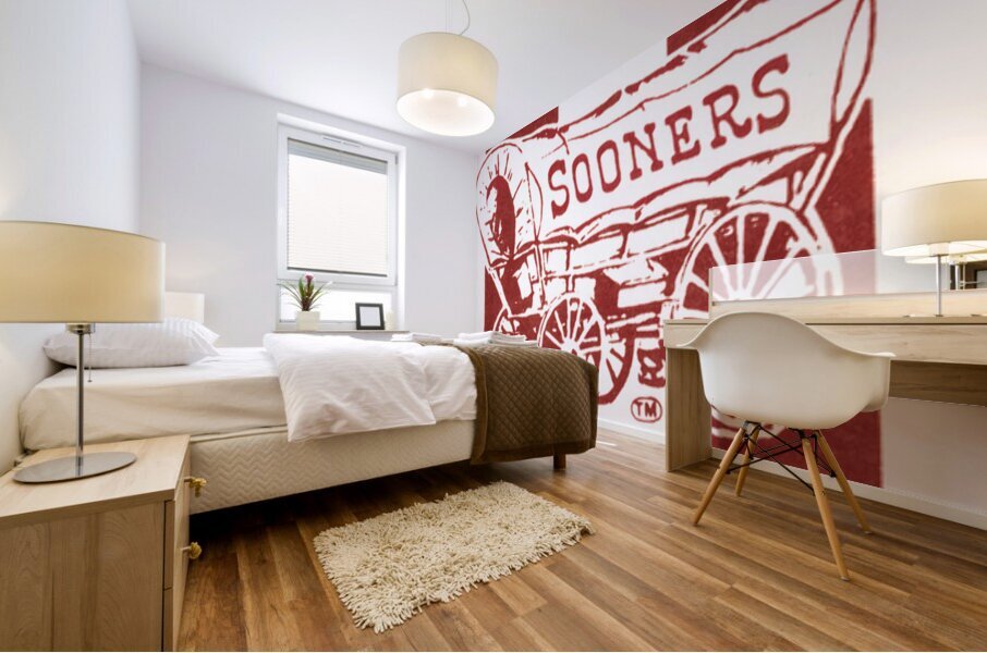 1983 Oklahoma Sooners Throwback Art Mural print