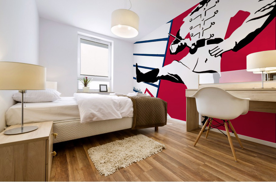 1950 Wisconsin vs. Ohio State Football Program Art Mural print