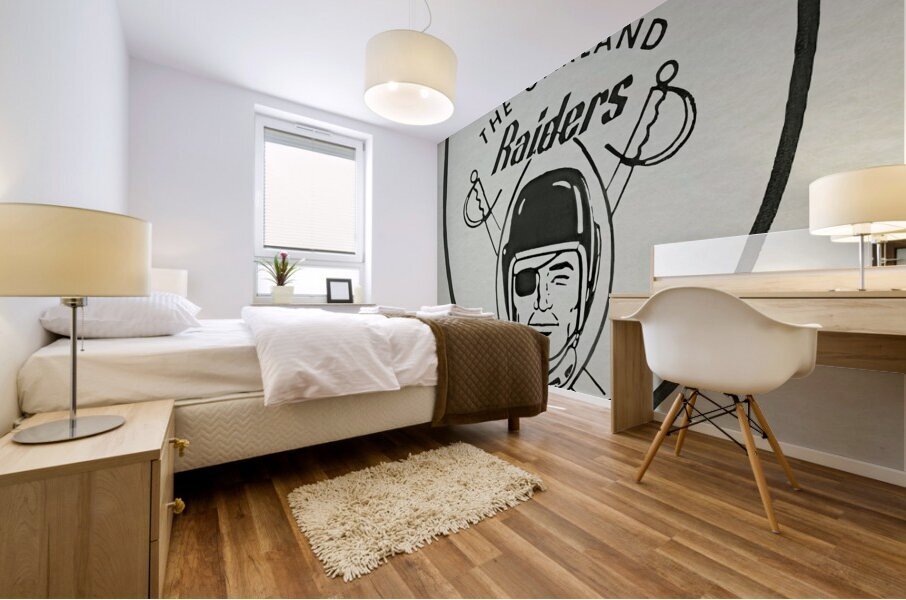 Sixties Oakland Raiders Be a Raider Rooter Mural print