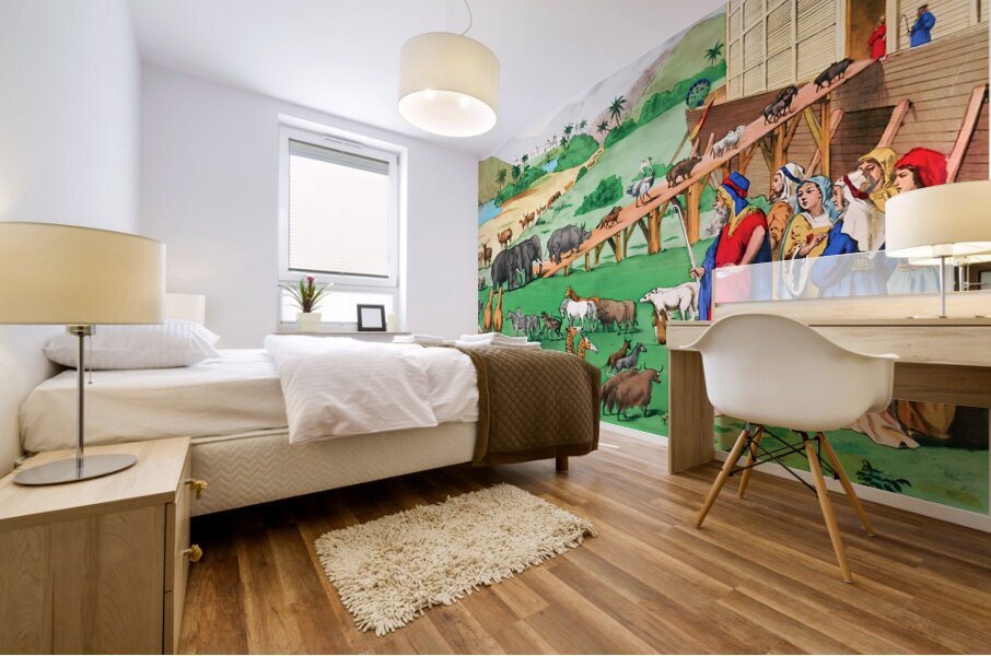 1899 noahs ark arthc tunison Mural print