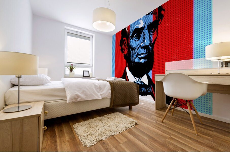 abe lincoln all men are created equal Mural print