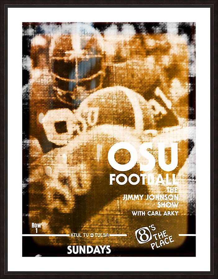 1979 Jimmy Johnson Show OSU Football Ad Picture Frame print