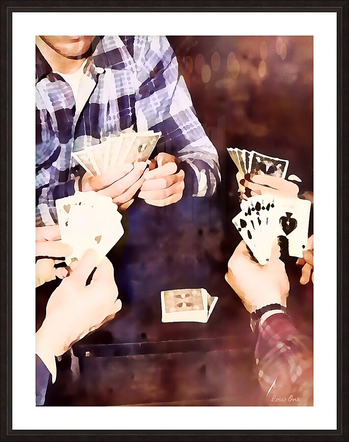 1950s card game Picture Frame print