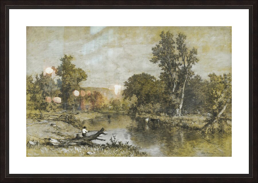 Milton New York ca. 1856  Picture Frame print