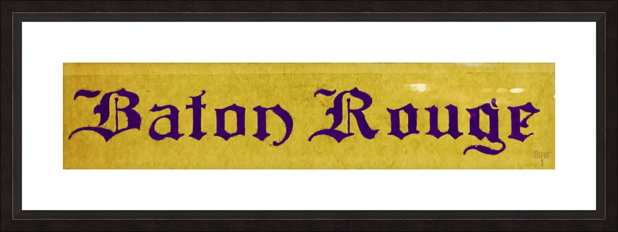 Early 1900s Baton Rouge Art Picture Frame print