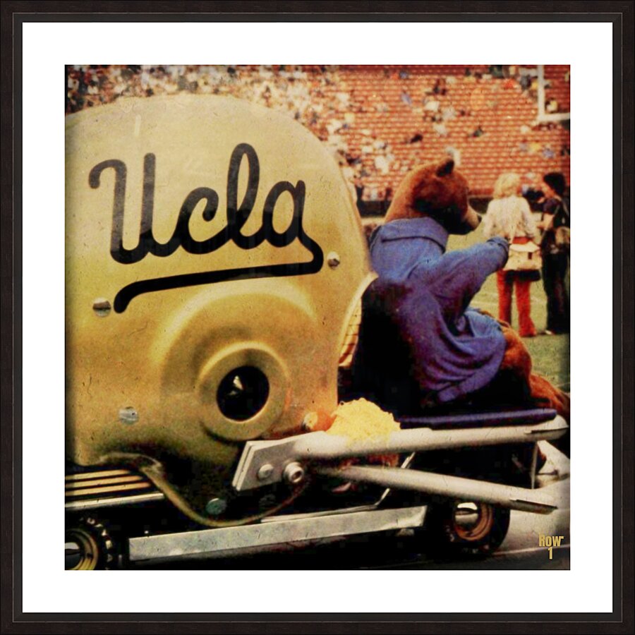 1980s ucla football helmet cart Picture Frame print