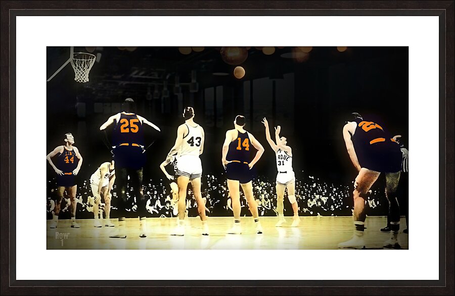 1960s purdue illinois basketball art row1 Picture Frame print