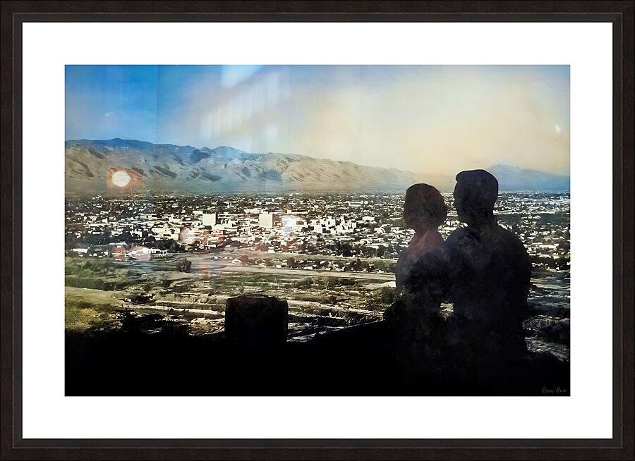 1950s tucson art Picture Frame print