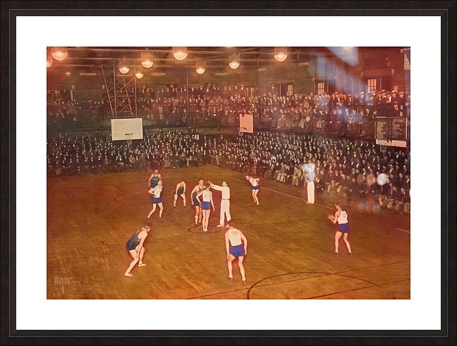 1920s purdue indiana state basketball art Picture Frame print