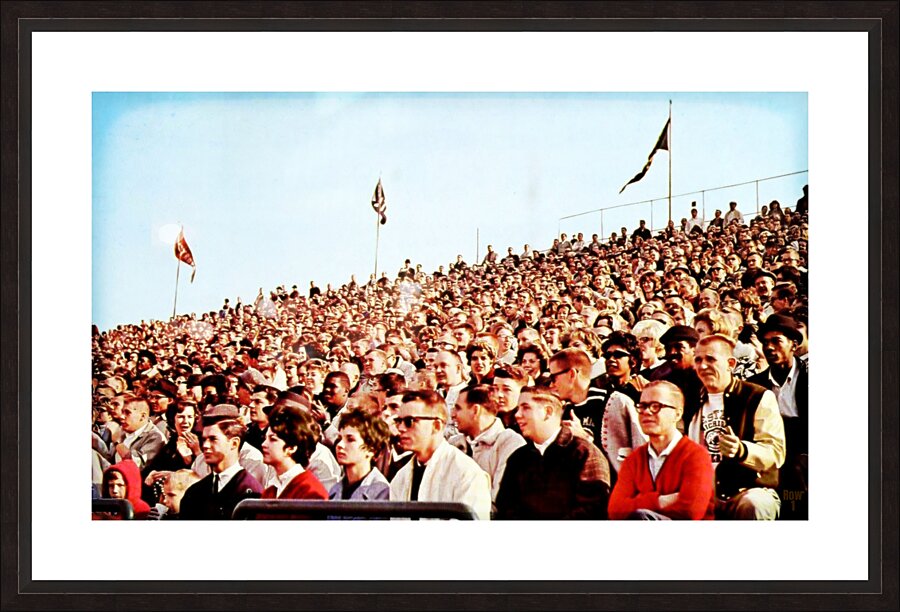 1963 western michigan football gameday Picture Frame print