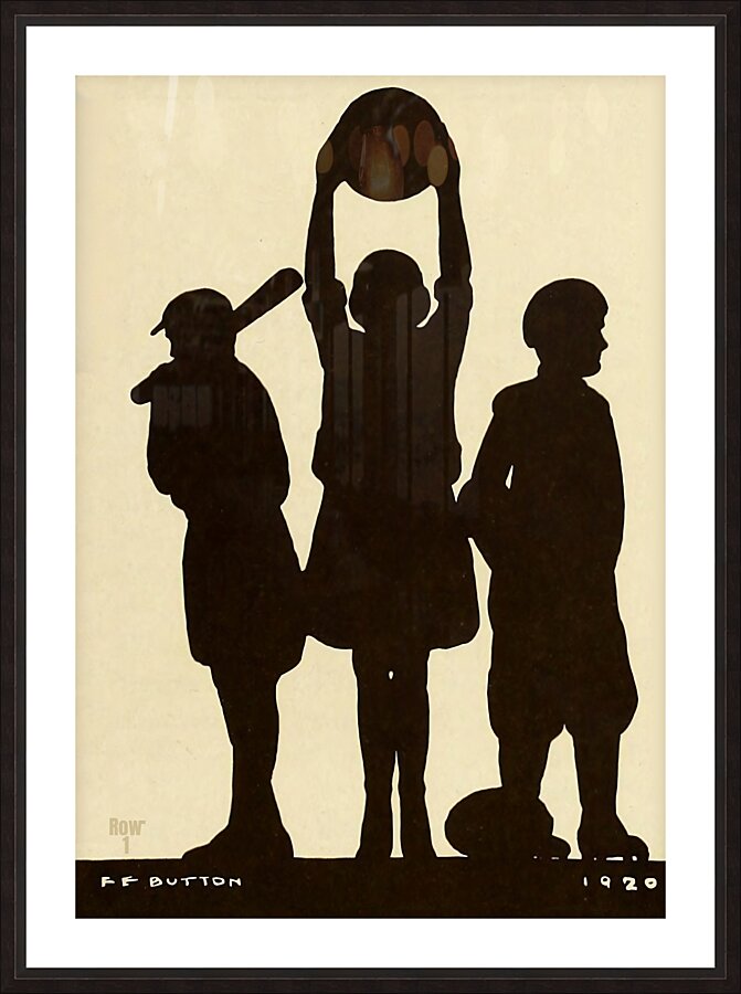 1920s Three Sport Art Picture Frame print