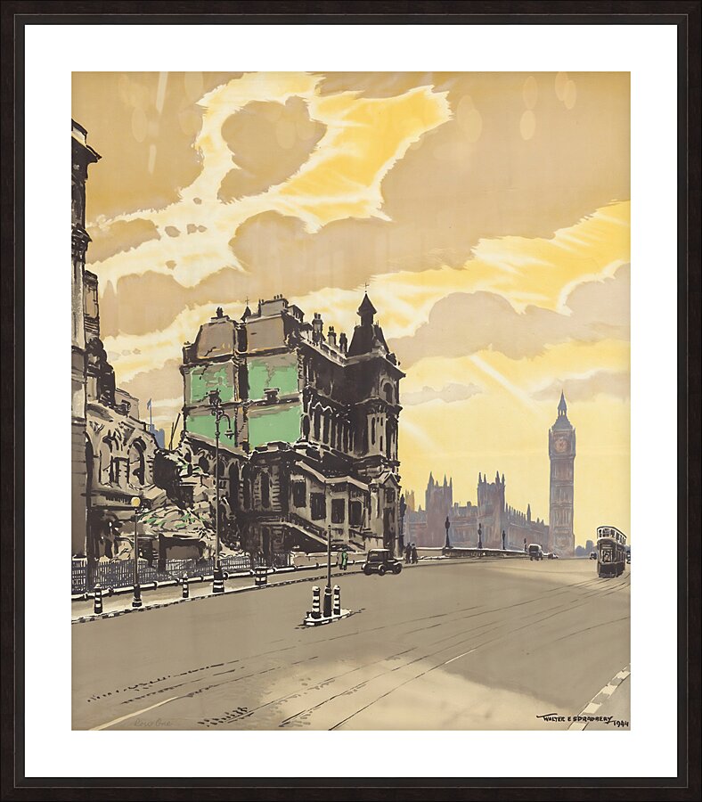 1944 London Art Picture Frame print