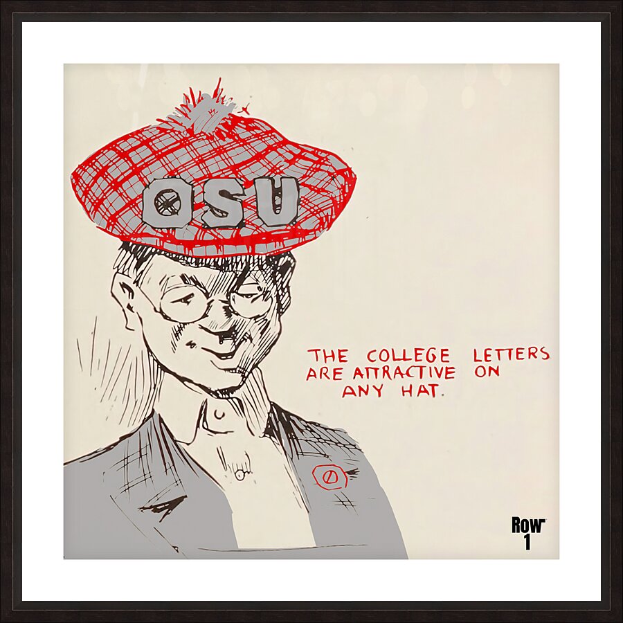 Fanion Vintage Ohio State University Buckeyes - Pré-1950 - Rarissime Collector Football US