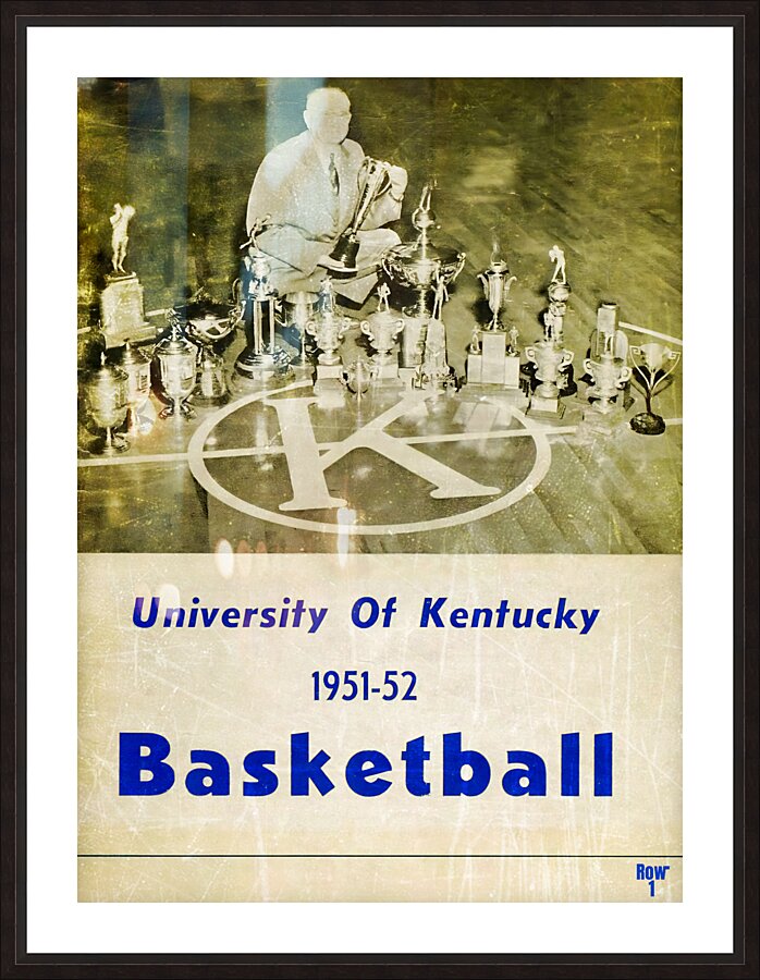 1951 kentucky basketball art Picture Frame print