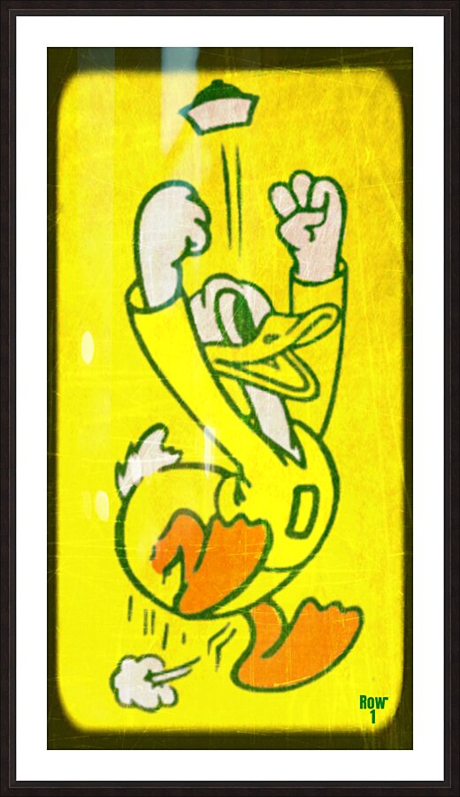 Oregon Duck Viewfinder Slide Remix Picture Frame print