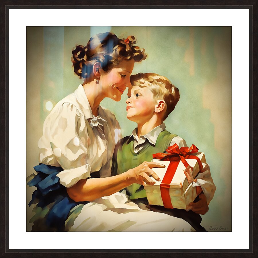Moms Gift Picture Frame print