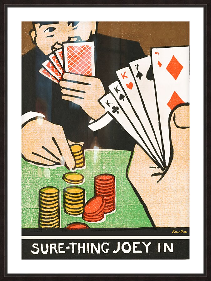 Sure Thing Joey In Picture Frame print