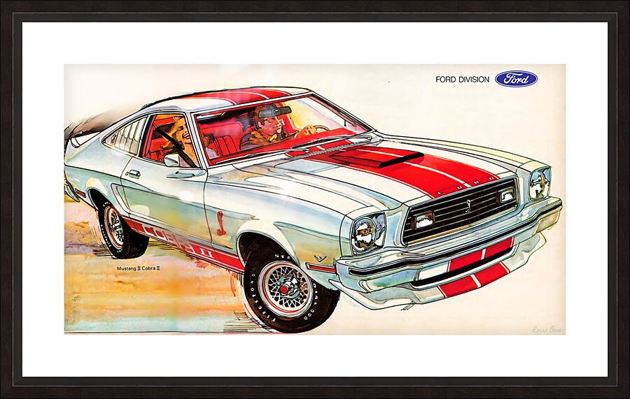 1976 Ford Mustang Cobra II Picture Frame print