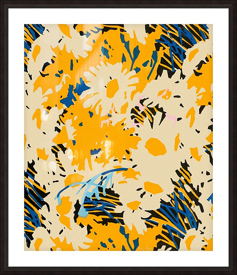 Abstract Flowers 1920 Picture Frame print
