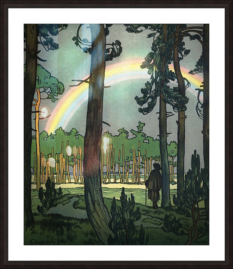 1909 Rainbow Art Picture Frame print