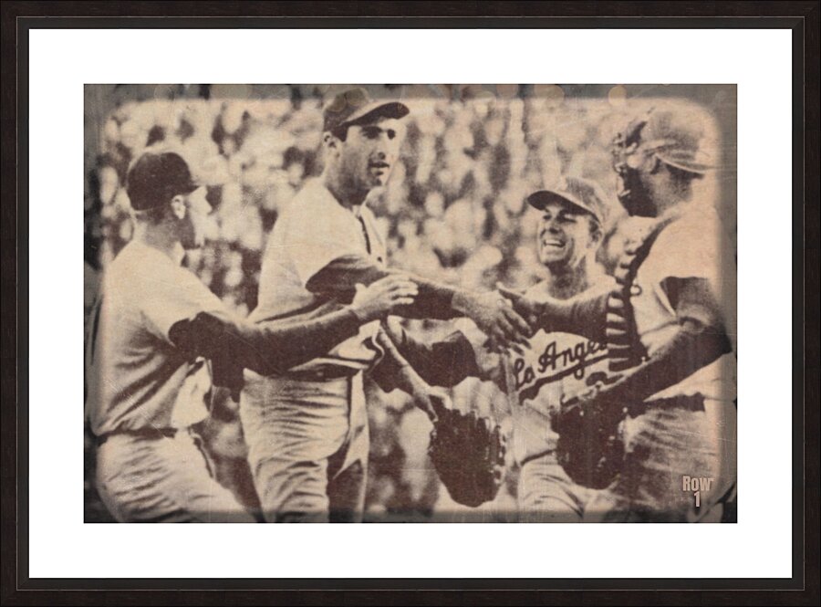 dodger celebration 1965 Picture Frame print