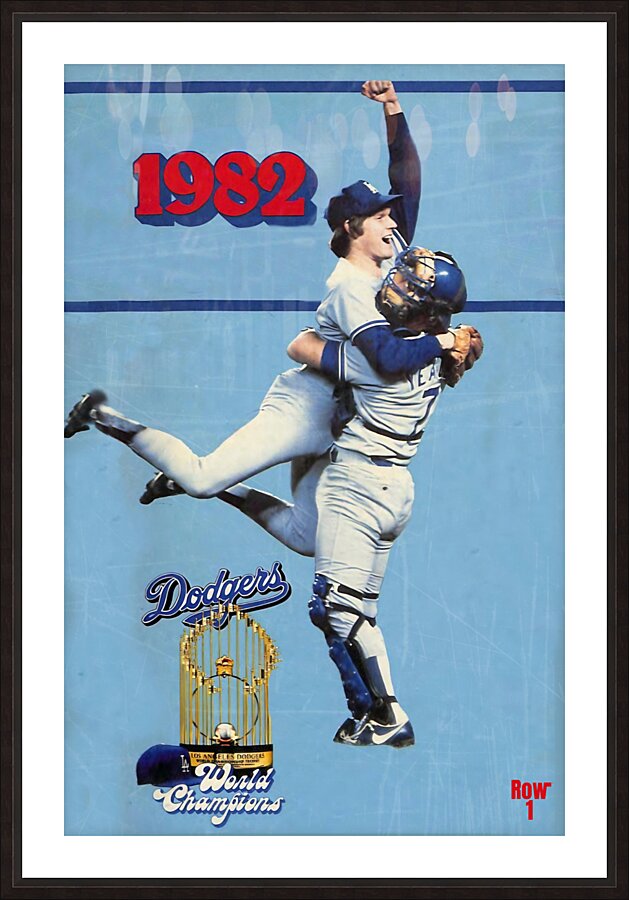1982 la dodgers art  Picture Frame print