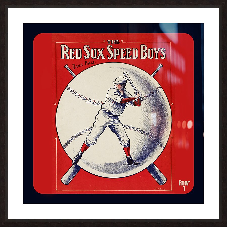 1913 Red Sox Speed Boys Art Picture Frame print